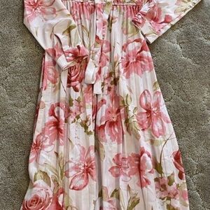 SHEIN Floral maxi Dress with Pink and